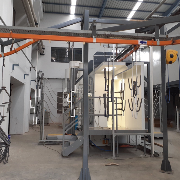 FULLY AUTOMATIC CONVEYORISED LIQUID PAINT PLANT