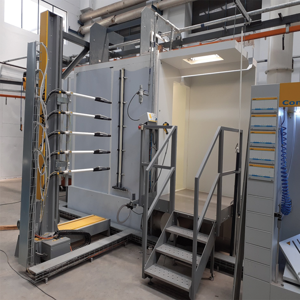 FULLY AUTOMATIC CONVEYORISED LIQUID PAINT PLANT